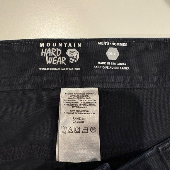 Mountain Hardwear Black Canvas Outdoor Hiking Shorts Men’s Size 36/10 - Picture 4 of 5